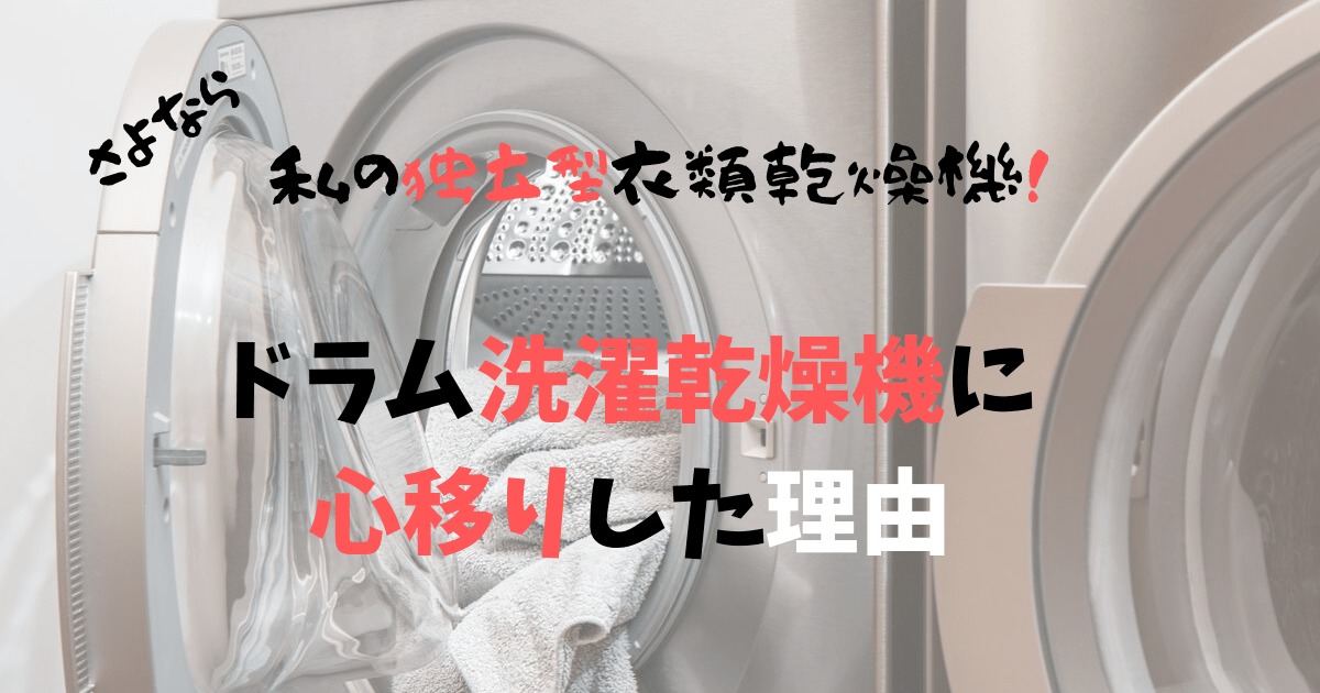 独立型衣類乾燥機からドラム式洗濯乾燥機に乗り換えしてわかったこと 英語ときどき家事育児 幼児英語教育